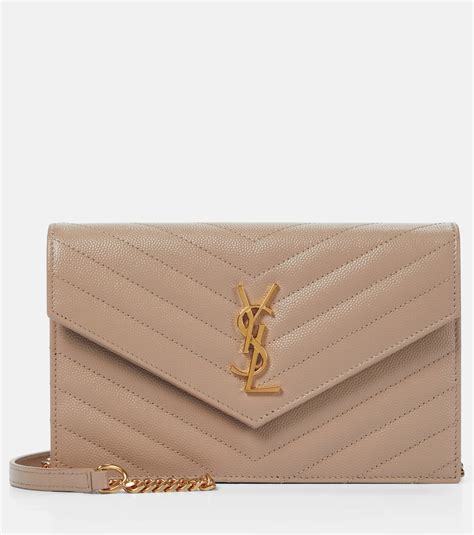 ysl envelope chain wallet white|ysl cassandre envelope chain wallet.